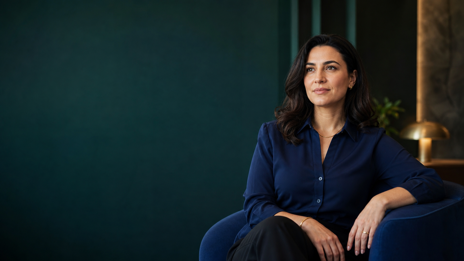 A product and creative leader in an editorial interview setting