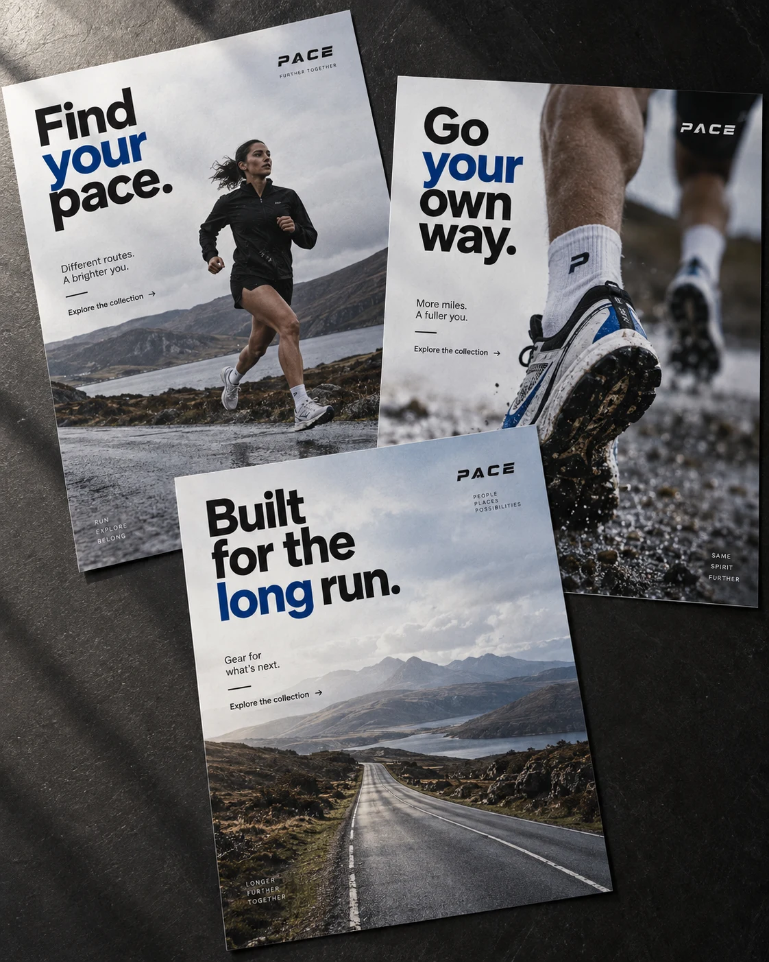 Illustrative advertising campaign shown in a realistic placement