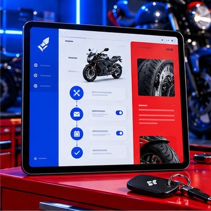 MIRA MOTO fictional concept artwork demonstrating marketing automation