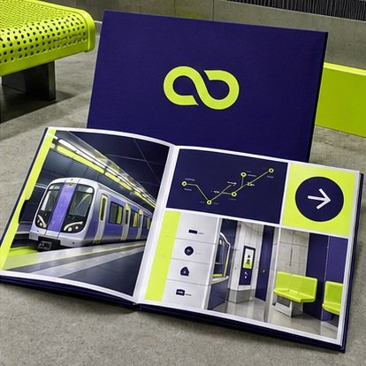 LOOPLINE fictional concept artwork demonstrating presentation design
