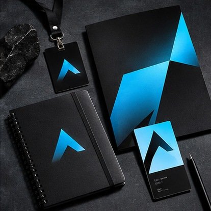 VANTAQ fictional concept artwork demonstrating print design