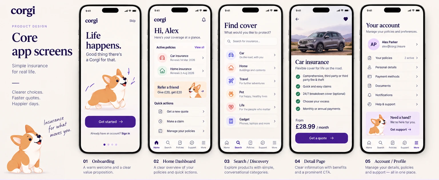 Core App Screens