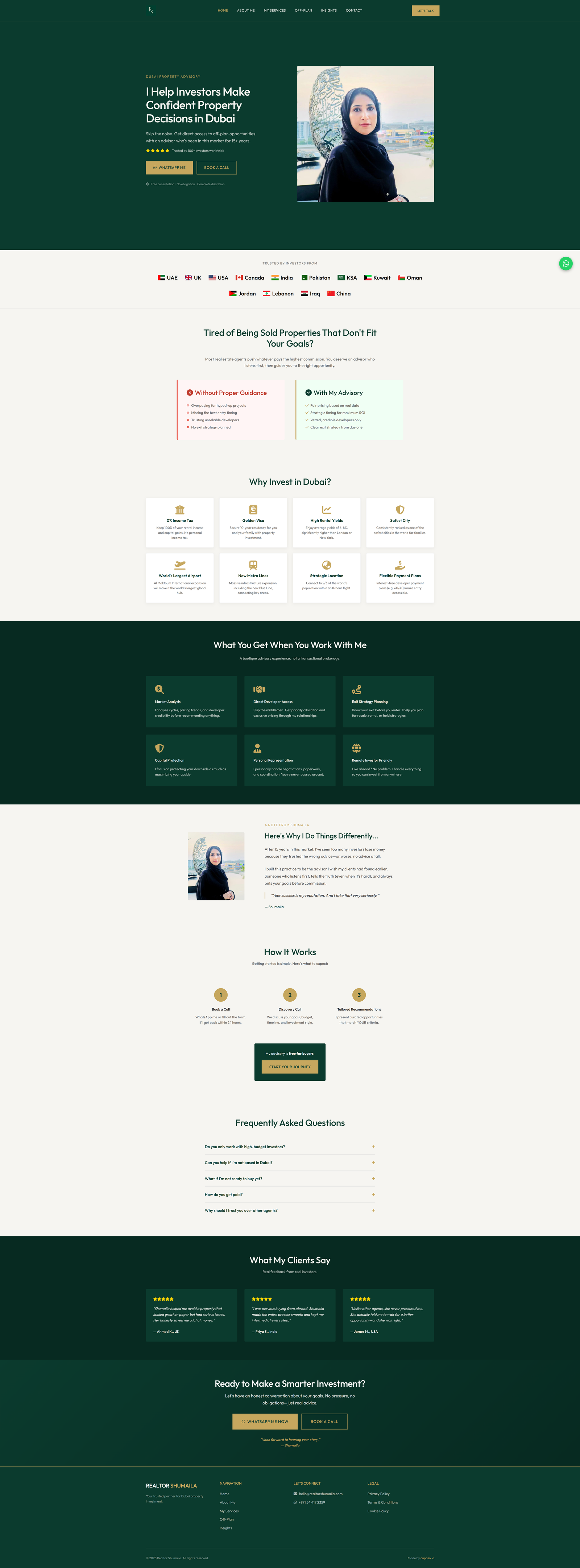 Real estate project screenshot